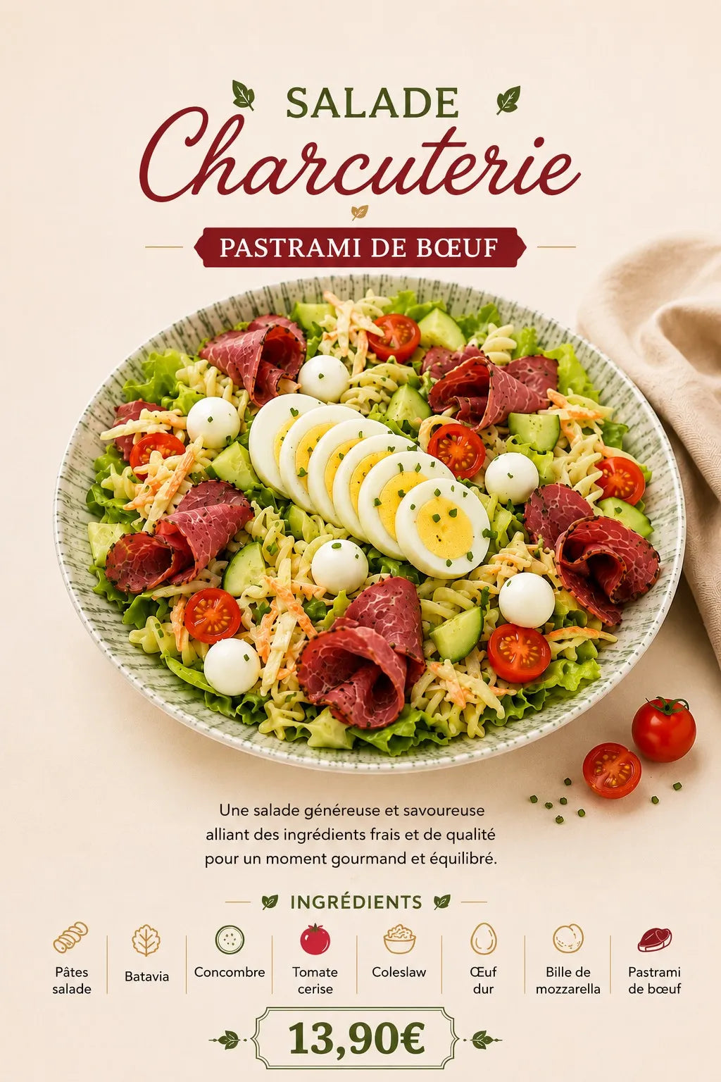 Salade Charcuterie Pastrami